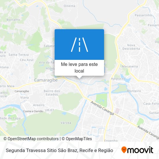 Segunda Travessa Sitio São Braz mapa