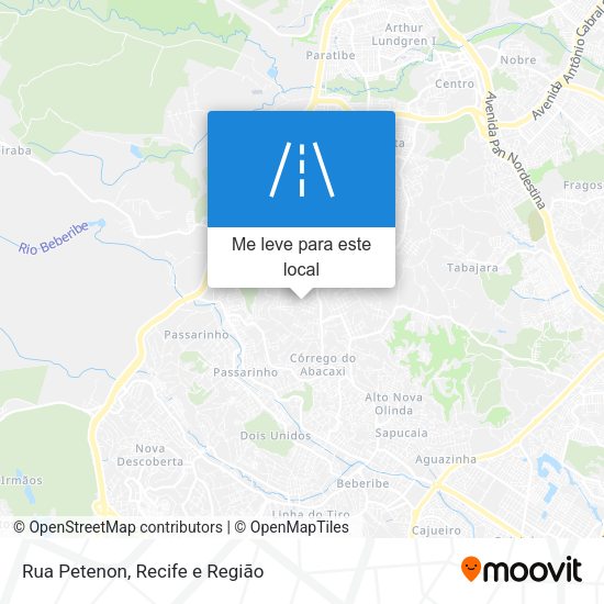 Rua Petenon mapa