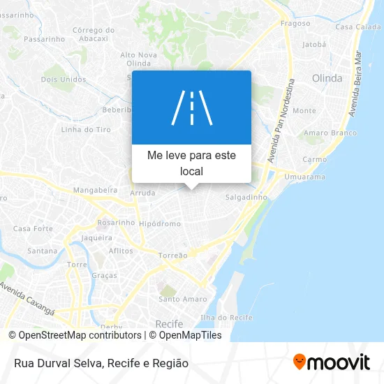 Rua Durval Selva mapa