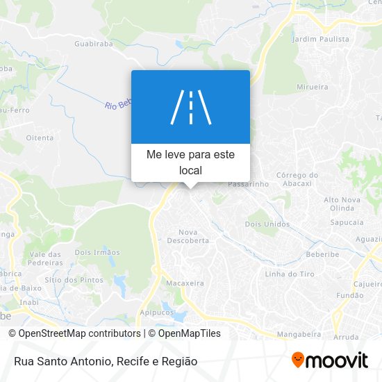 Rua Santo Antonio mapa