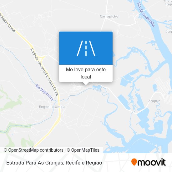 Estrada Para As Granjas mapa