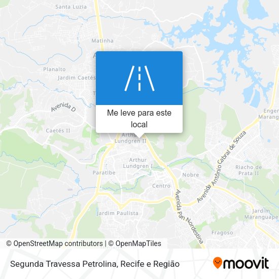 Segunda Travessa Petrolina mapa
