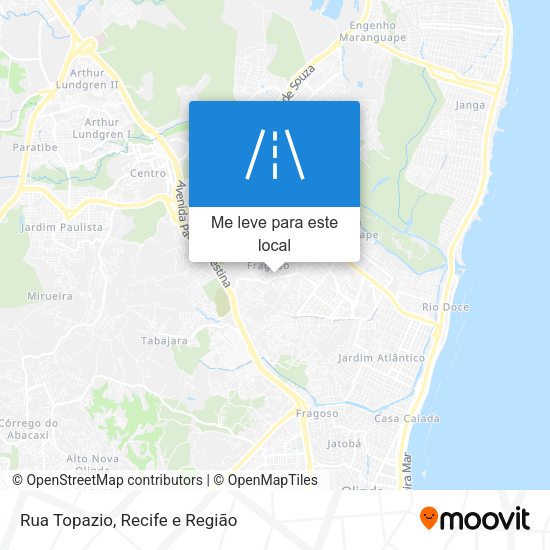 Rua Topazio mapa