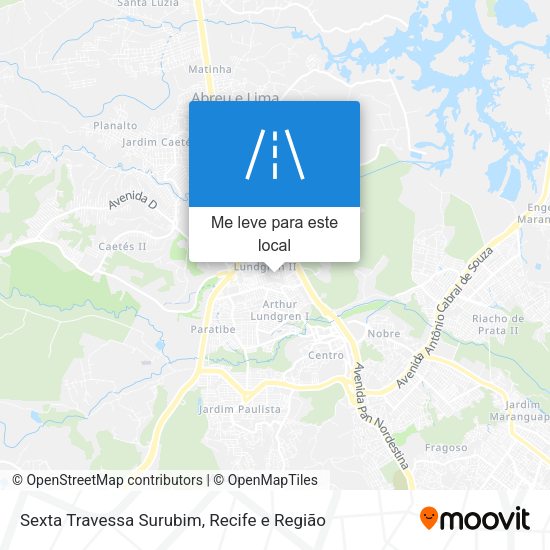 Sexta Travessa Surubim mapa