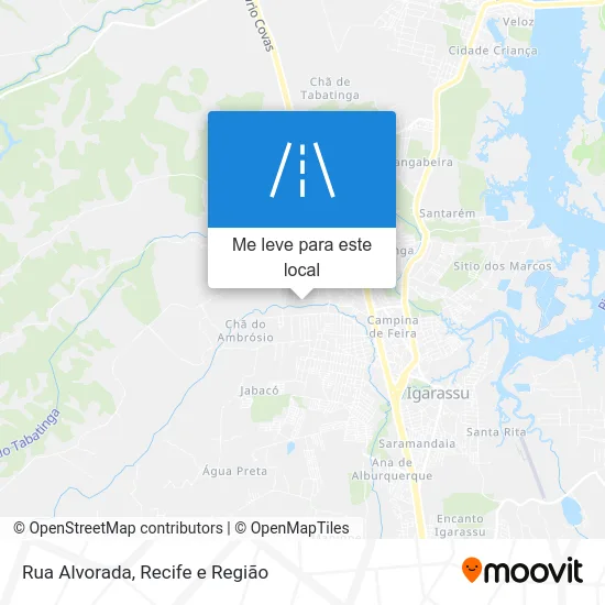 Rua Alvorada mapa