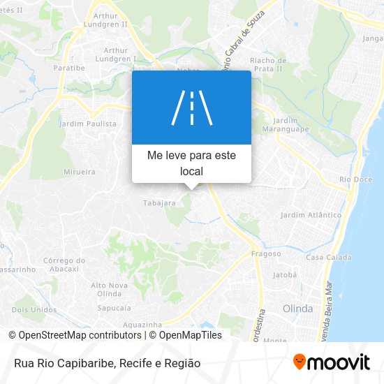 Rua Rio Capibaribe mapa