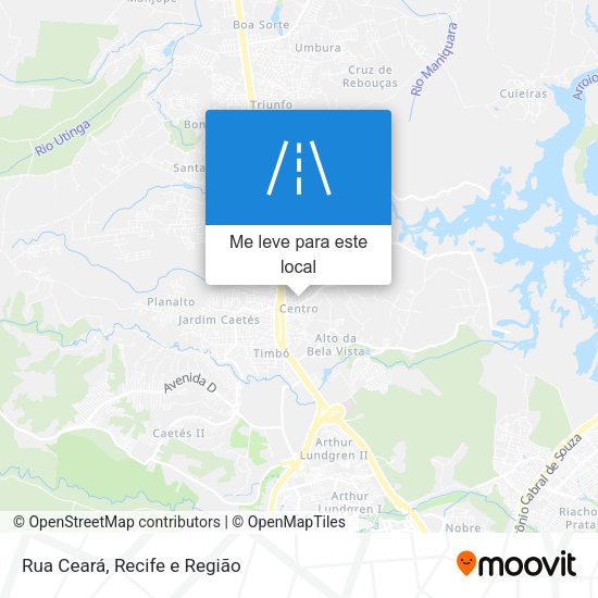 Rua Ceará mapa