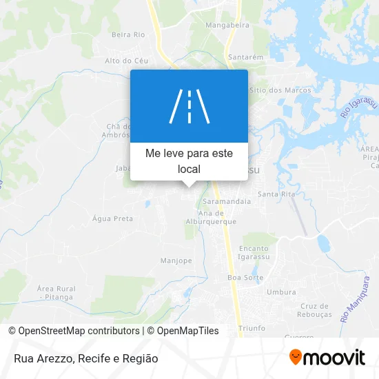 Rua Arezzo mapa