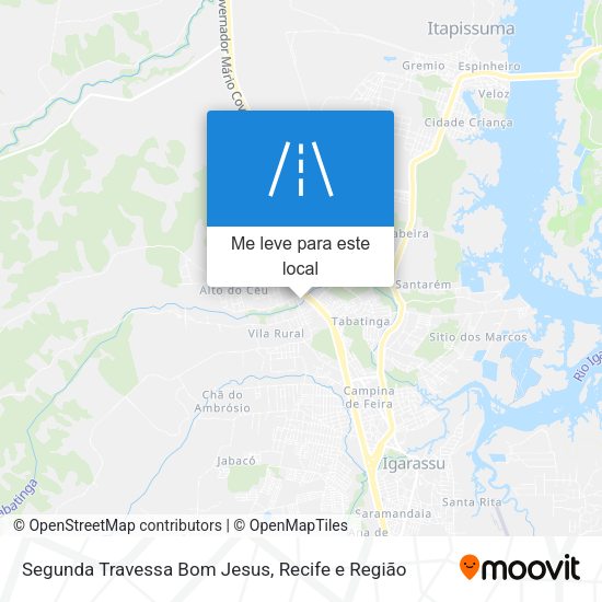 Segunda Travessa Bom Jesus mapa