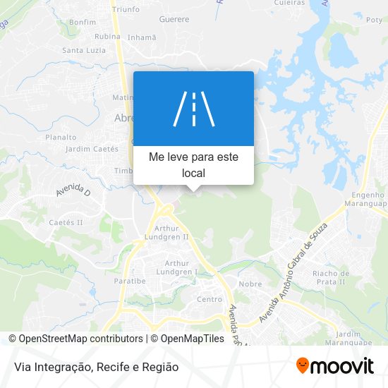Via Integração mapa