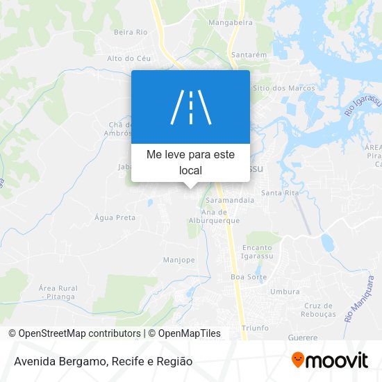 Avenida Bergamo mapa