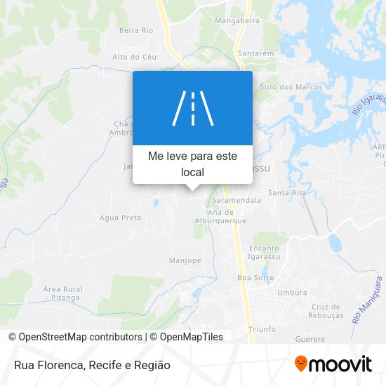 Rua Florenca mapa
