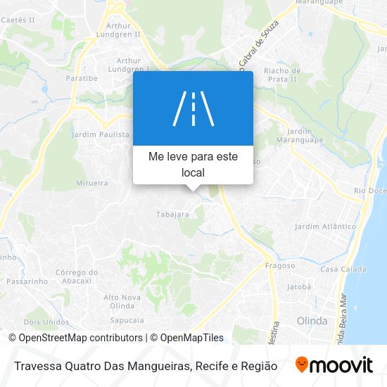 Travessa Quatro Das Mangueiras mapa
