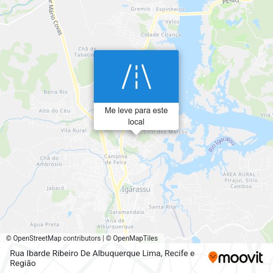 Rua Ibarde Ribeiro De Albuquerque Lima mapa