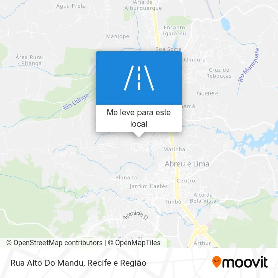 Rua Alto Do Mandu mapa