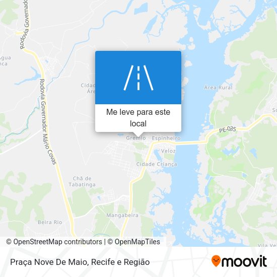 Praça Nove De Maio mapa