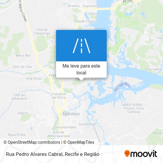 Rua Pedro Alvares Cabral mapa