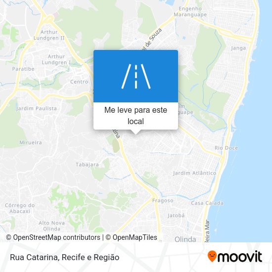 Rua Catarina mapa