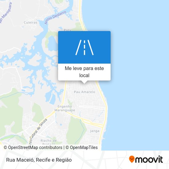 Rua Maceió mapa