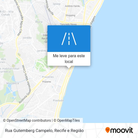 Rua Gutemberg Campelo mapa