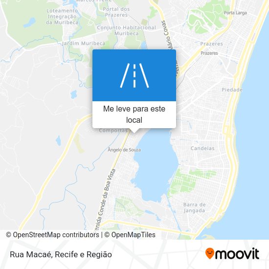 Rua Macaé mapa