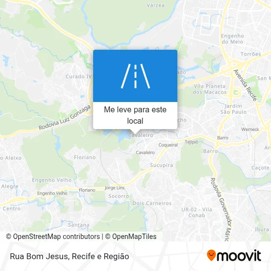 Rua Bom Jesus mapa