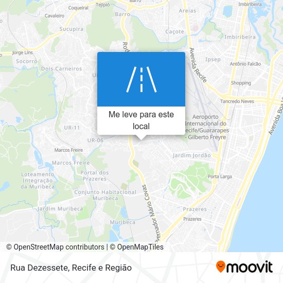 Rua Dezessete mapa