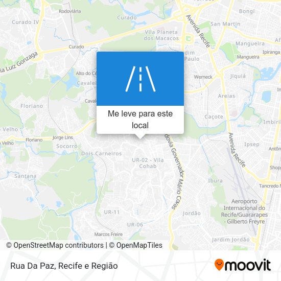 Rua Da Paz mapa