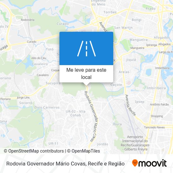 Rodovia Governador Mário Covas mapa