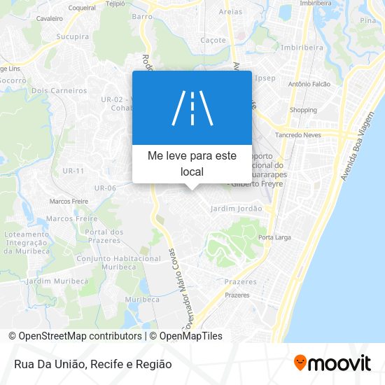 Rua Da União mapa