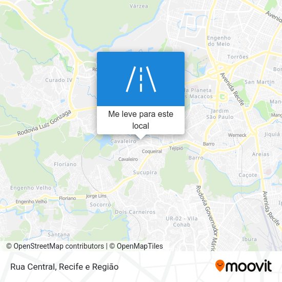 Rua Central mapa