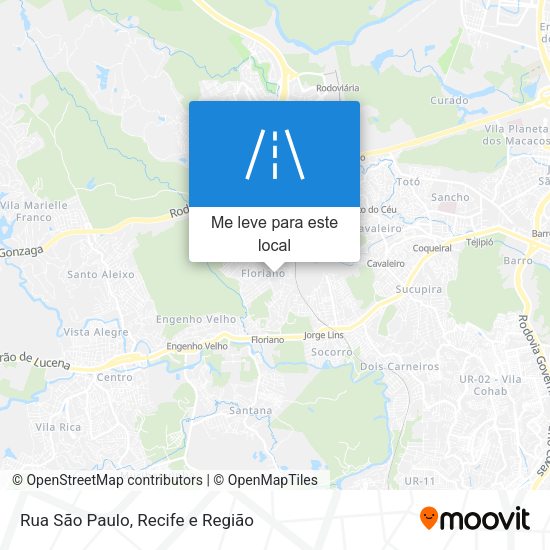 Rua São Paulo mapa