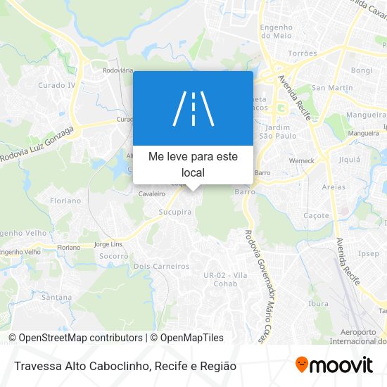Travessa Alto Caboclinho mapa