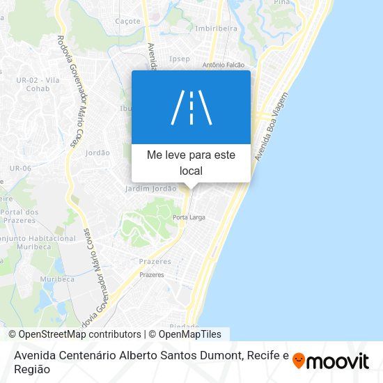 Avenida Centenário Alberto Santos Dumont mapa