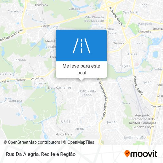 Rua Da Alegria mapa