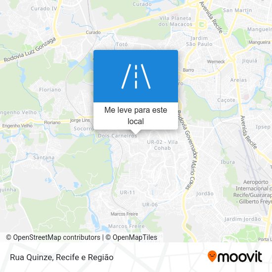 Rua Quinze mapa