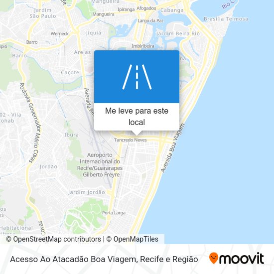 Acesso Ao Atacadão Boa Viagem mapa