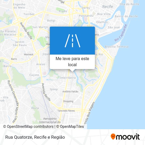 Rua Quatorze mapa