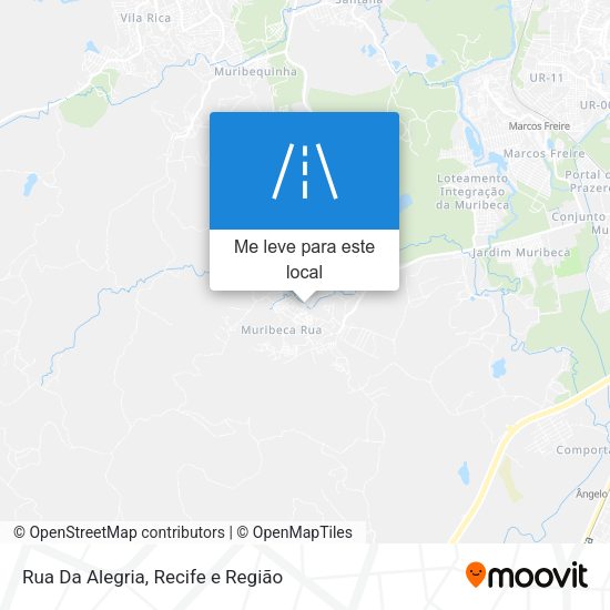 Rua Da Alegria mapa