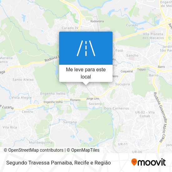 Segundo Travessa Parnaiba mapa