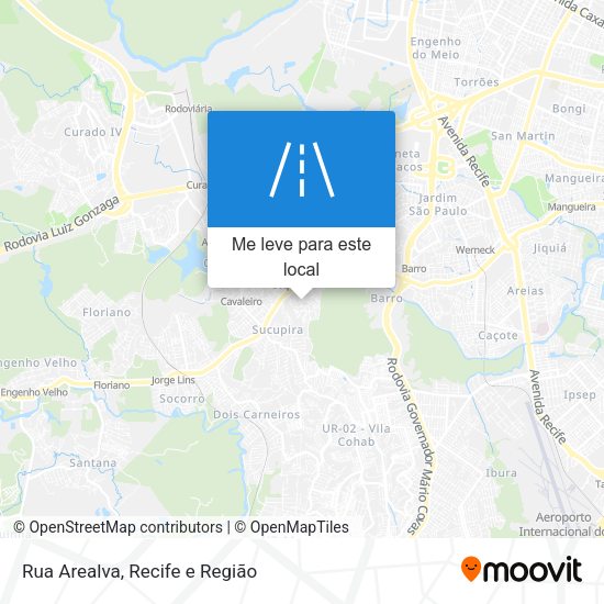Rua Arealva mapa