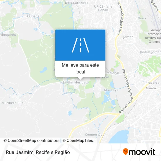 Rua Jasmim mapa