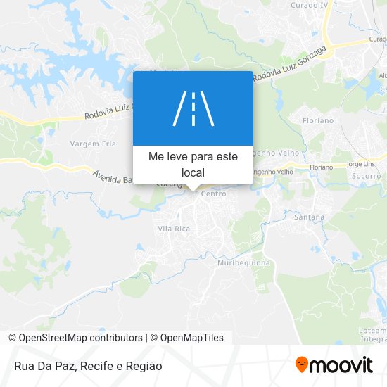 Rua Da Paz mapa