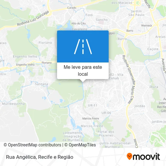 Rua Angélica mapa