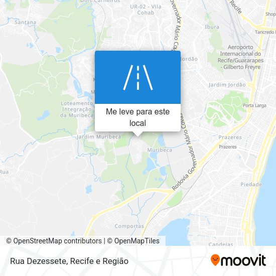 Rua Dezessete mapa