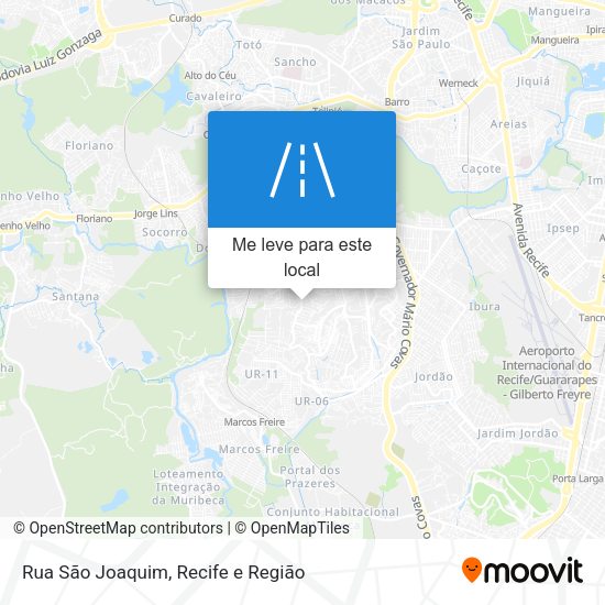 Rua São Joaquim mapa