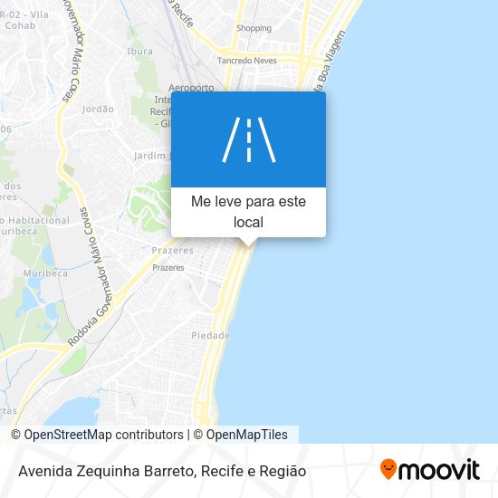 Avenida Zequinha Barreto mapa