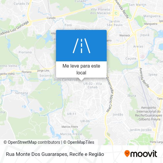 Rua Monte Dos Guararapes mapa