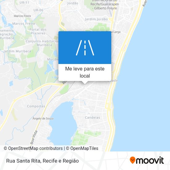 Rua Santa Rita mapa