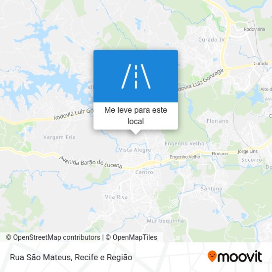 Rua São Mateus mapa